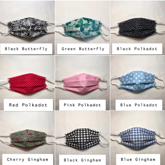 Handmade Fabric Face Mask with Filter AND pocket - Picture 10 of 13